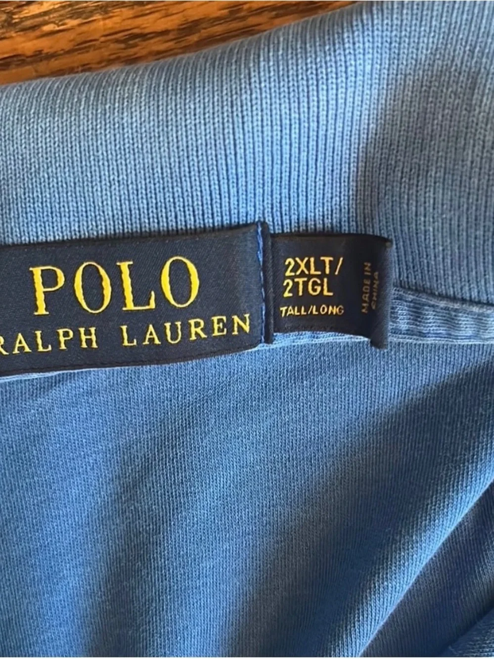 Polo by Ralph Lauren Blue Polo with Yellow Pony Embroidery